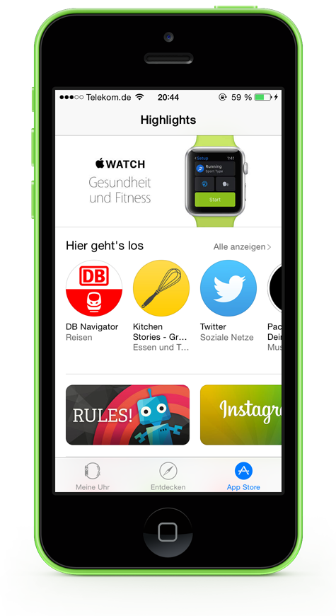 App Store für die Apple Watch