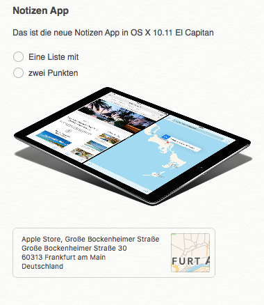 OS X 10.11 Notizen