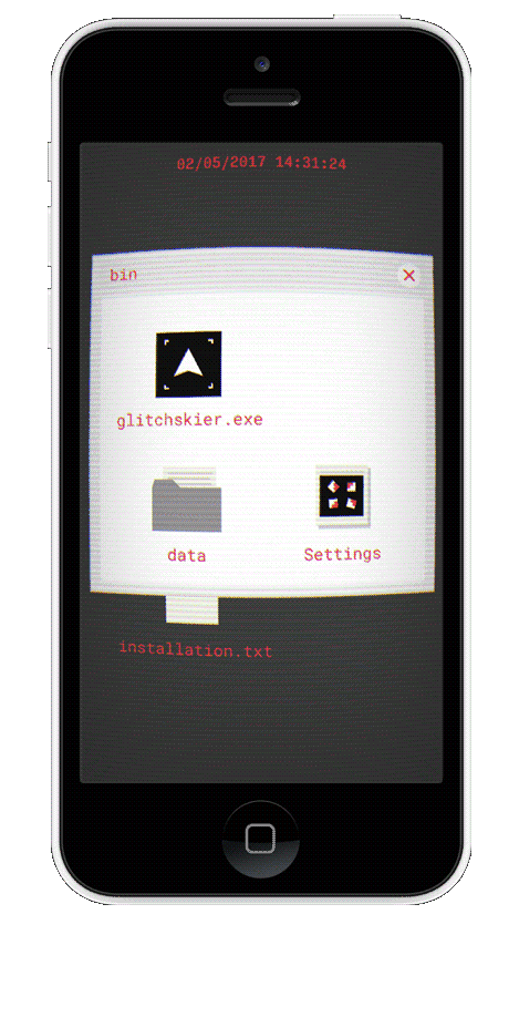 Glitchskier App