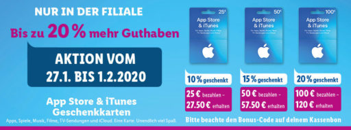 iTunes-Aktions Banner lidl.de