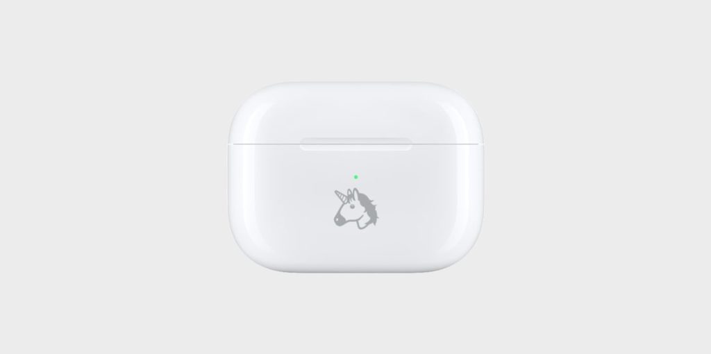 teaser AirPods Pro Ladecase mit Emoji-Gravur