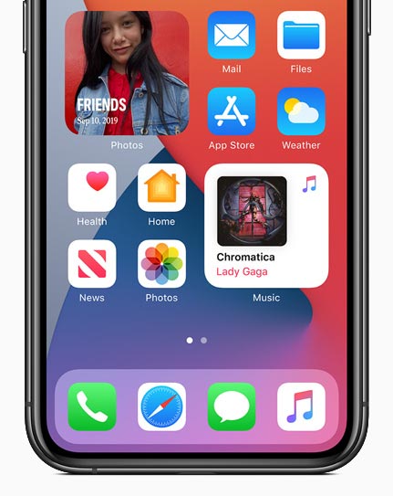 screenhot Widgets in iOS 14