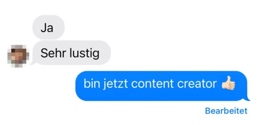 Nachrichten App Bearbeitete Nachricht in der Nachrichten App