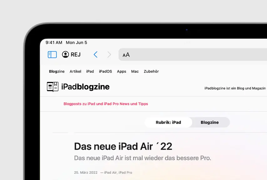 Profile in Safari für iPadOS 17 Safari Profile in Safari