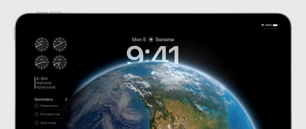 Sperrbildschirm in iPadOS 17