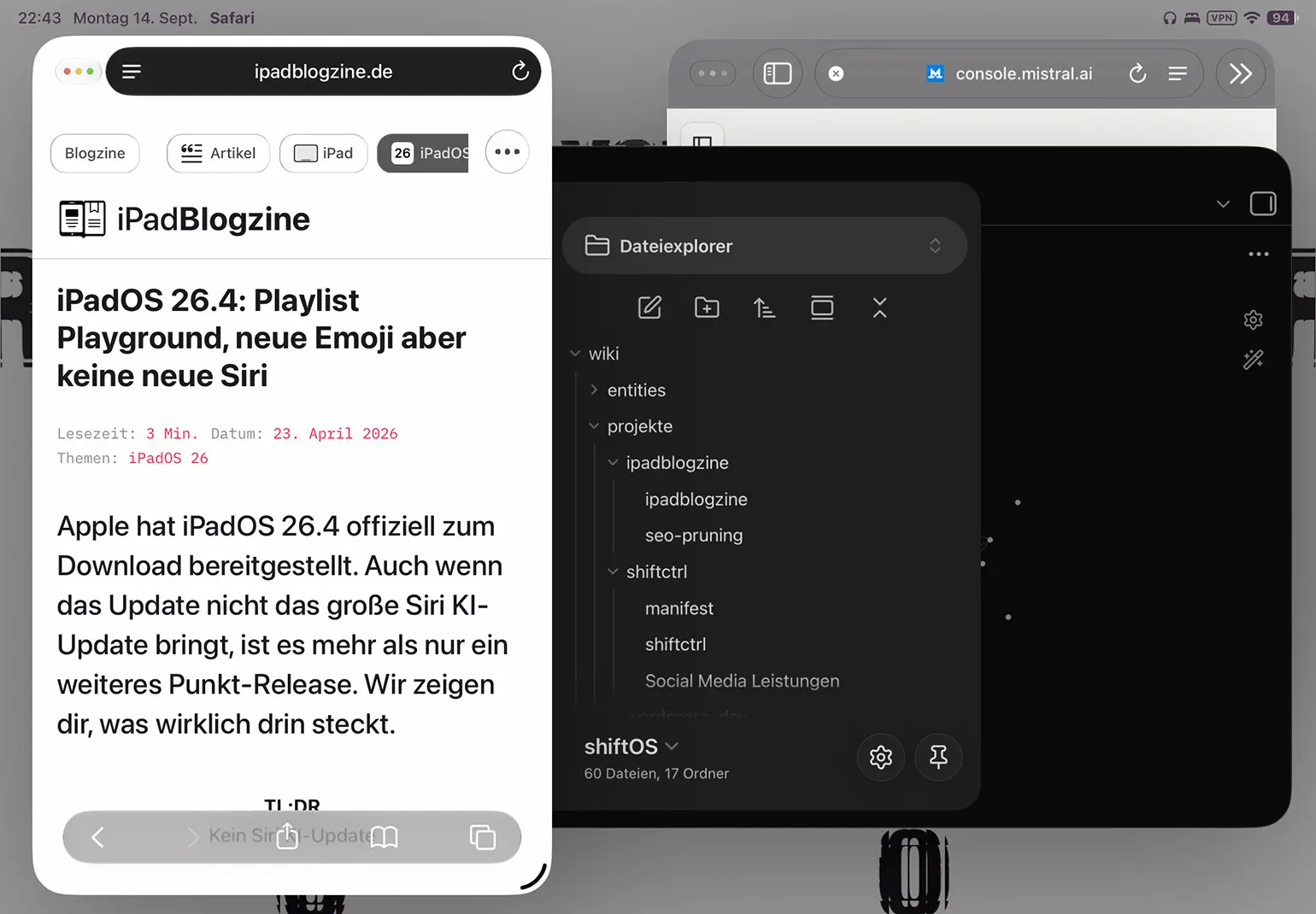iPadOS 27 Fenstermanagement